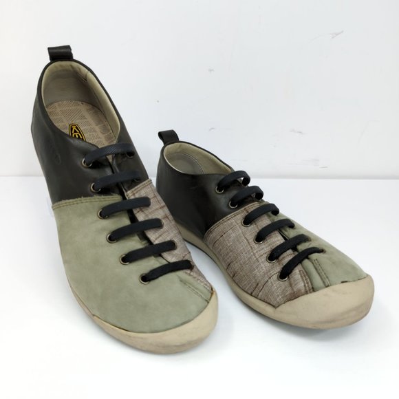 Keen Lower East Side Lace Up Black Gray Oxford Shoes Women’s Size 8 slip on - Picture 11 of 12